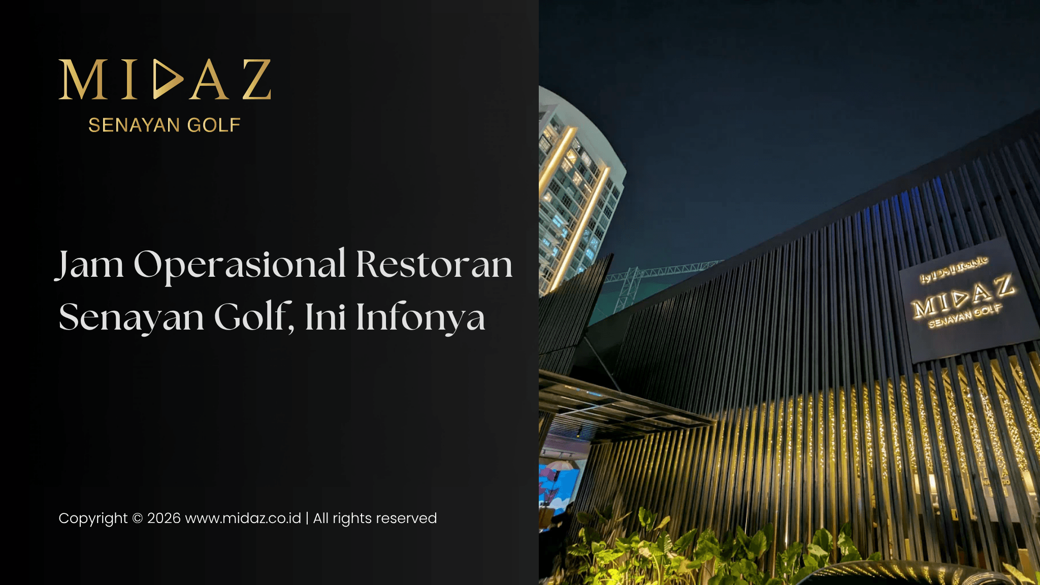 Jam Operasional Restoran Senayan Golf, Ini Infonya