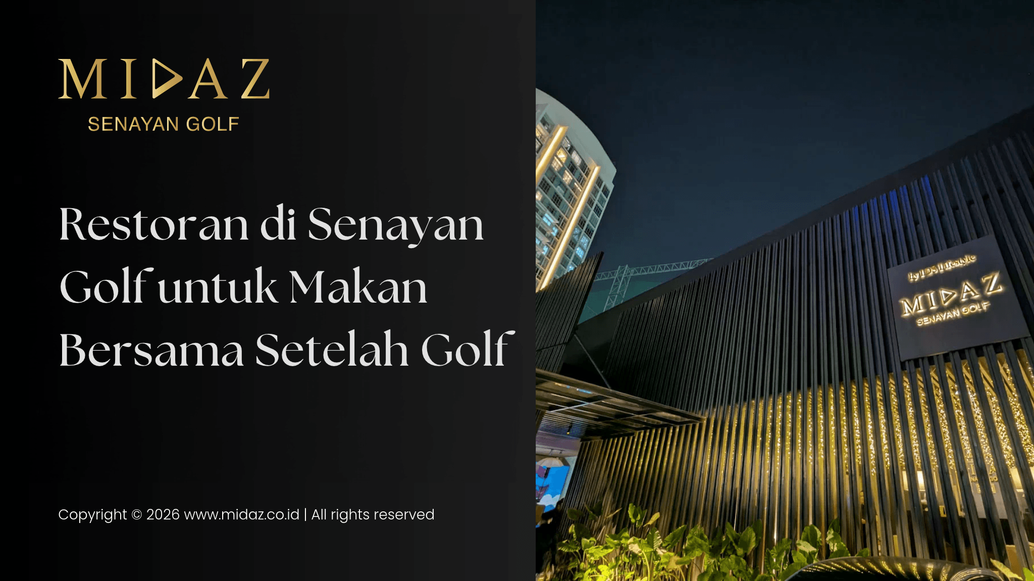 Restoran di Senayan Golf untuk Makan Bersama Setelah Golf
